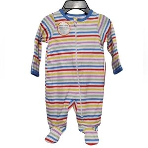 Wonder Nation Colorful Newborn Footie Onesie NWT